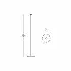 Slide Flux štíhlá podlahová svítidla z methakrylátu vyrobená v Itálii Viadurini