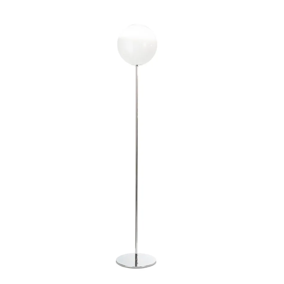 Stojací lampa Isotta z bílého skla, vyrobená v Itálii Viadurini
