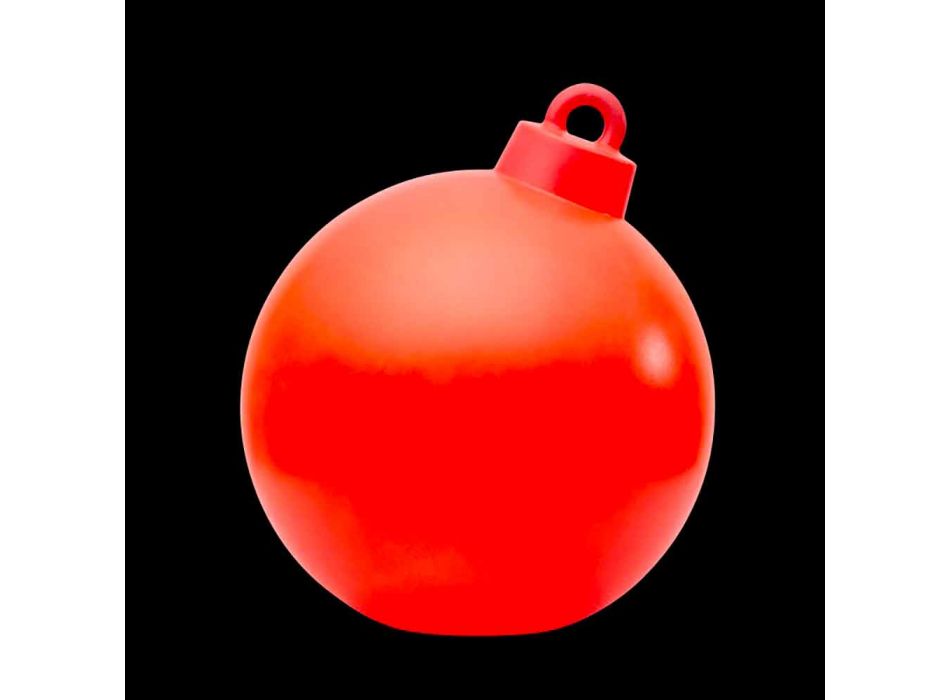 Vnitřní nebo venkovní dekorační lampa červená, bílá vánoční koule - Pallastar Viadurini