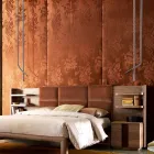 Grilli Snake vyrobený v Itálii koženou a kovovou designovou lampou Viadurini