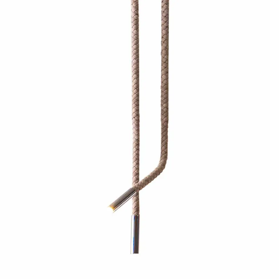 Grilli Snake vyrobený v Itálii koženou a kovovou designovou lampou Viadurini