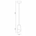 Designové závěsné svítidlo v keramice vyrobené v Itálii v Itálii Viadurini