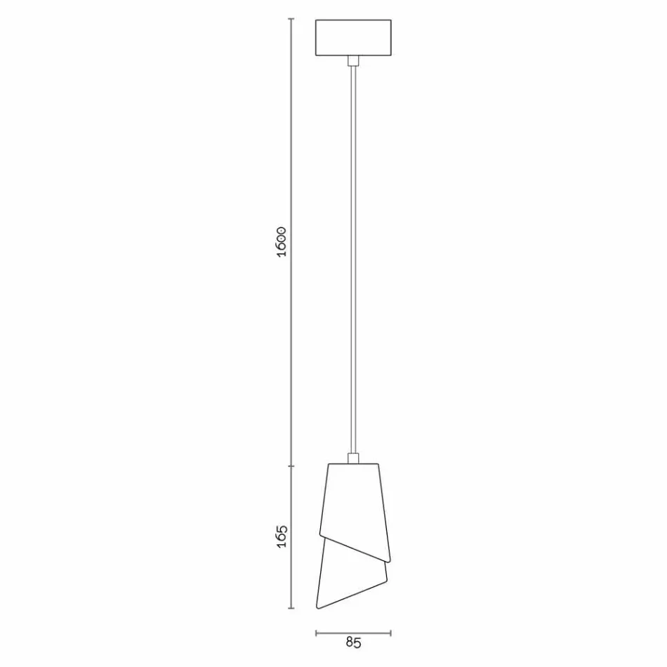 Designové závěsné svítidlo v keramice vyrobené v Itálii v Itálii Viadurini