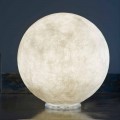 Konstrukční lampa stolku In-es.artdesign T.moon v bílém nebulitu