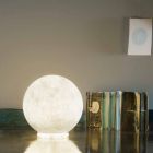 Konstrukční lampa stolku In-es.artdesign T.moon v bílém nebulitu Viadurini
