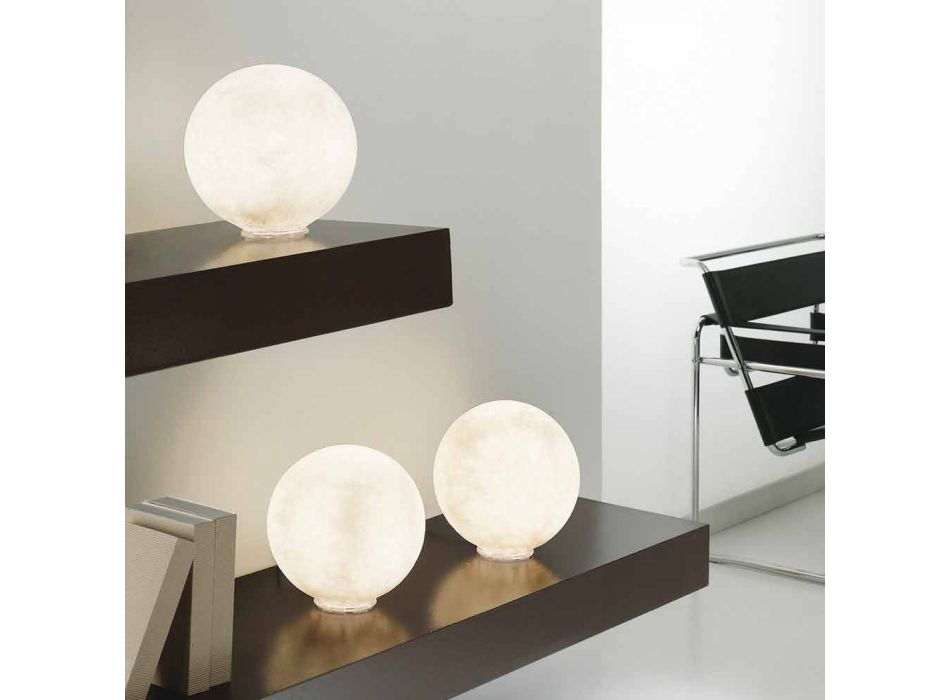 Konstrukční lampa stolku In-es.artdesign T.moon v bílém nebulitu Viadurini