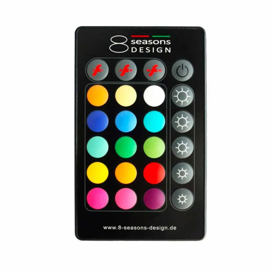 Moderní designová lampa pro vnitřní i venkovní použití v barevném plastu - Fungostar Viadurini