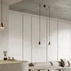 Dvojitá závěsná lampa ze železa a skla Made in Italy – zataženo Viadurini