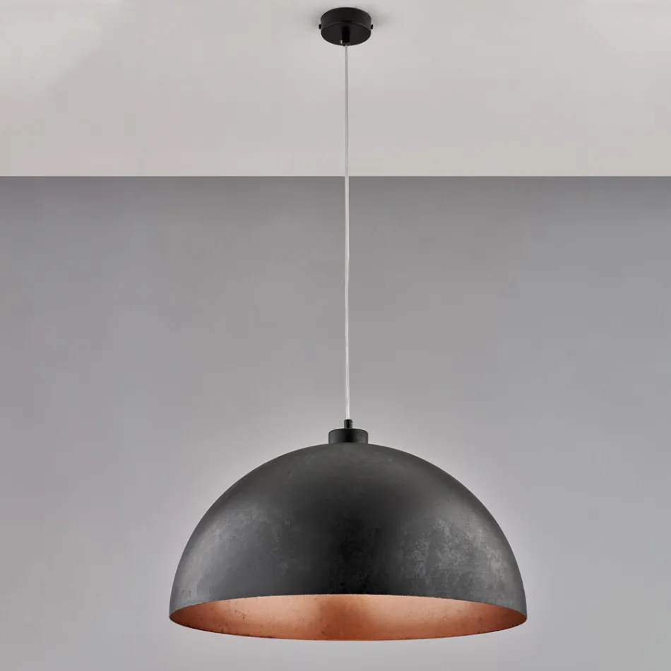 Elegantní skleněná a kovová lampa vyrobená v Itálii pro rafinované interiéry - Deneb Viadurini