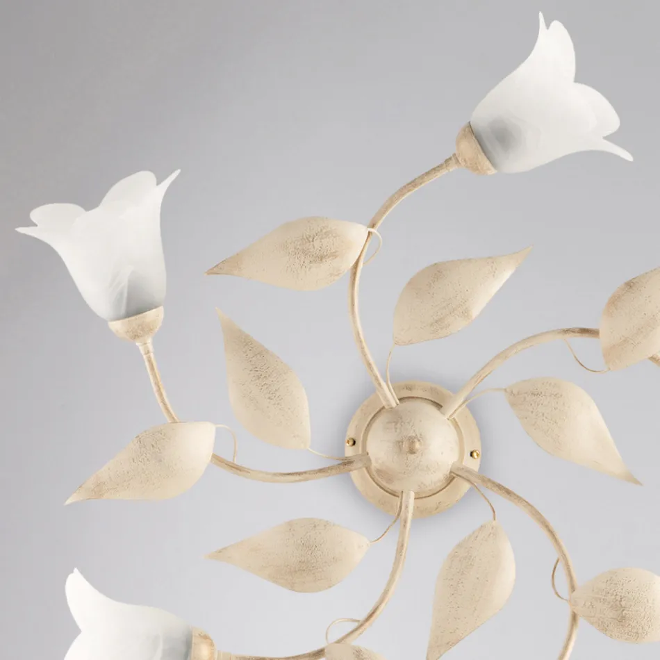 Elegantní skleněná a kovová lampa vyrobená v Itálii pro rafinované interiéry – Sirio Viadurini