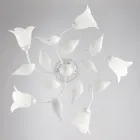 Elegantní skleněná a kovová lampa vyrobená v Itálii pro rafinované interiéry – Sirio Viadurini