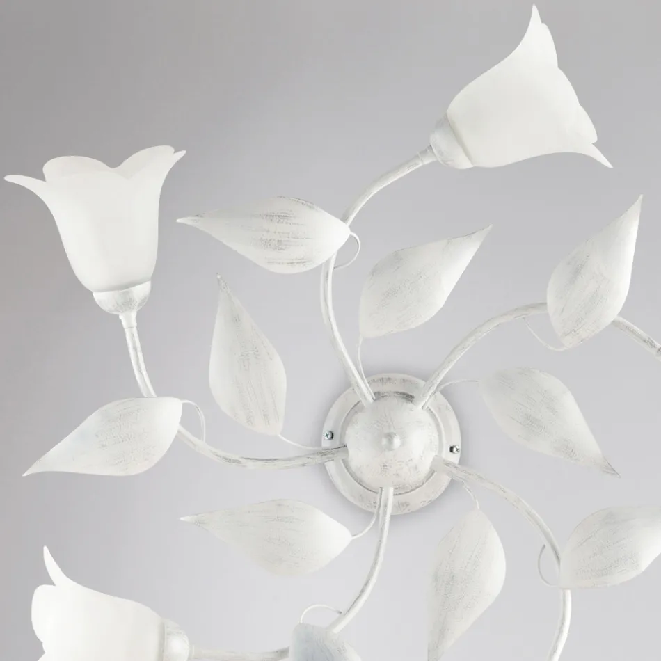 Elegantní skleněná a kovová lampa vyrobená v Itálii pro rafinované interiéry – Sirio Viadurini