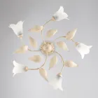 Elegantní skleněná a kovová lampa vyrobená v Itálii pro rafinované interiéry – Sirio Viadurini