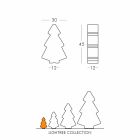 Dekorativní venkovní lampa Slide Lightree Vánoční strom vyrobený v Itálii Viadurini