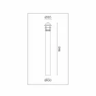 Venkovní zahradní svítidlo v mosazi, mědi a skle - zahrada od Il Fanale Viadurini