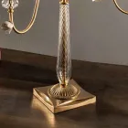 Klasická lampa Flambeaux 7 Lights z porcelánu a foukaného skla - Eteria Viadurini