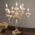 Klasická lampa Flambeaux 7 Lights z porcelánu a foukaného skla - Eteria