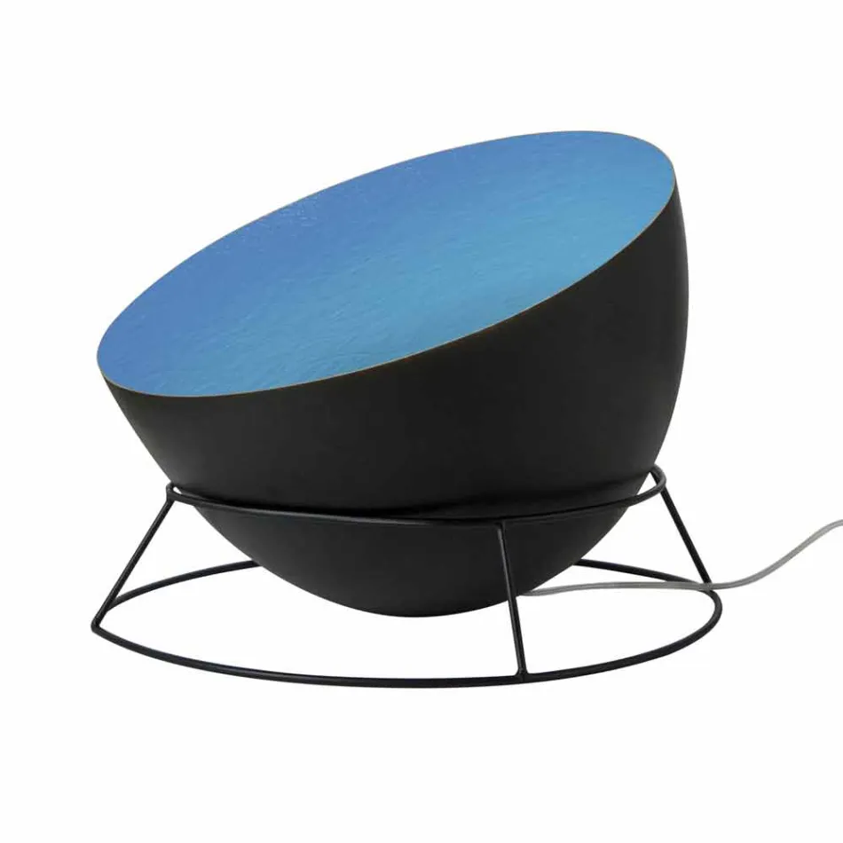 In-es.artdesign H2o F barevná ocelová a nebulitová stojací lampa Viadurini