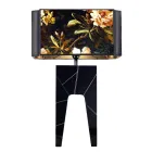 Grilli Zarafa vyrobil z Itálie masivní dřevěné noční stolky / stolní lampu Viadurini