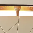 Grilli Zarafa vyrobil z Itálie masivní dřevěné noční stolky / stolní lampu Viadurini