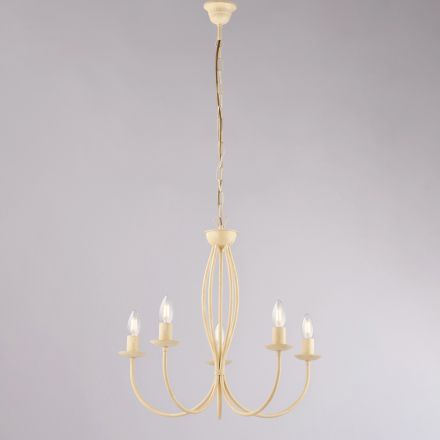 Bílá kovová lampa v shabby chic stylu pro elegantní dekoraci – Roccia Viadurini