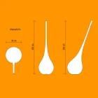 Designová plastová lampa se světelnou vázou na květiny - Ampule od Myyour Viadurini