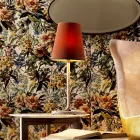 Tkanina a stolní lampa Grilli Snake vyrobená v Itálii Viadurini