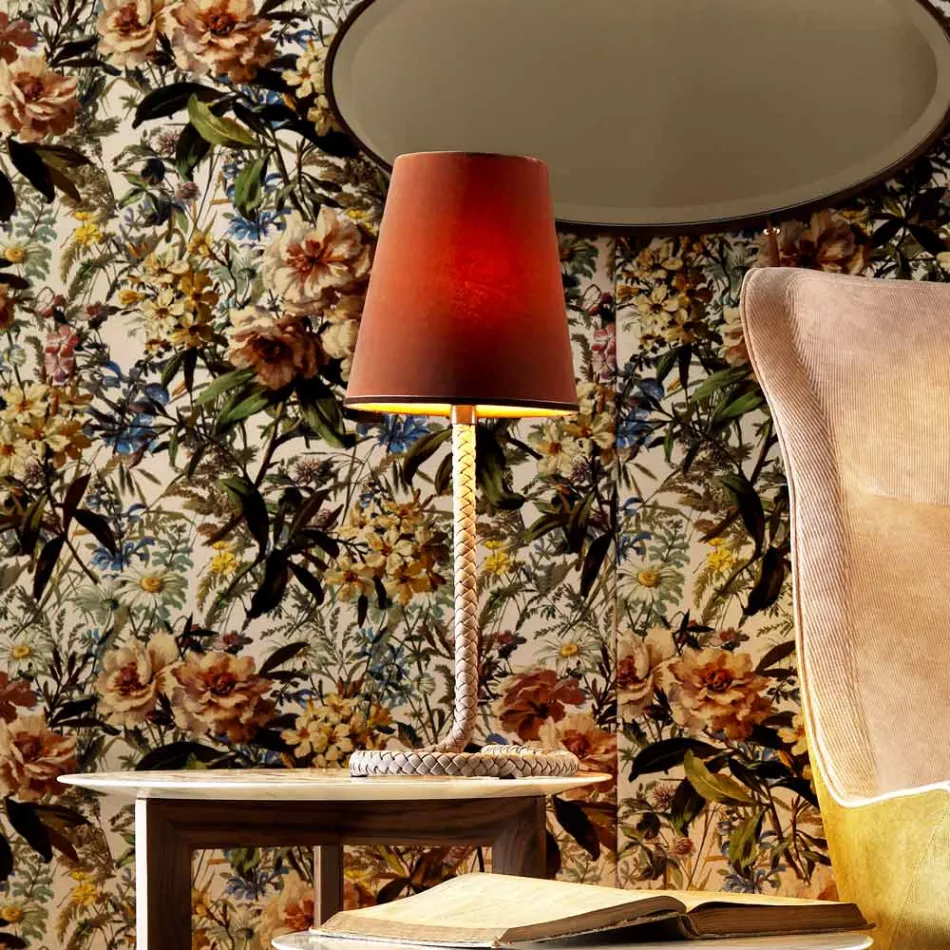 Tkanina a stolní lampa Grilli Snake vyrobená v Itálii Viadurini