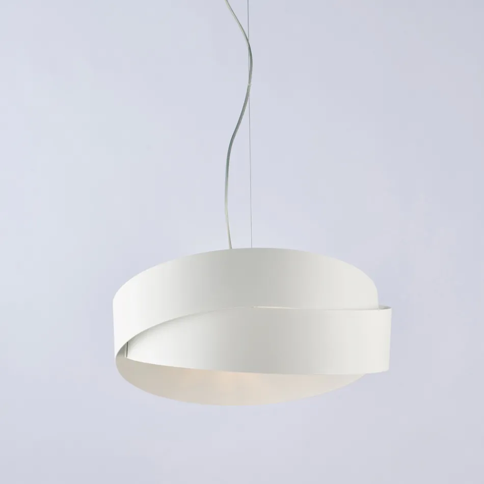 Skleněná a kovová lampa ideální pro stylové dekorace – Nebula Viadurini