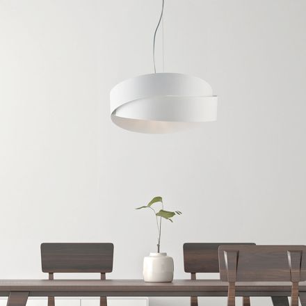 Skleněná a kovová lampa ideální pro stylové dekorace – Nebula Viadurini