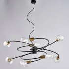 Skleněná a kovová lampa vyrobená v Itálii pro noblesní prostory – Venere Viadurini