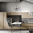 Skleněná a kovová lampa vyrobená v Itálii pro noblesní prostory – Venere Viadurini