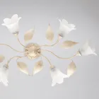 Vyrobeno v Itálii, skleněná a kovová lampa pro stylový nábytek – Sirio Viadurini