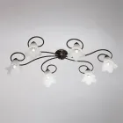 Vyrobeno v Itálii, skleněná a kovová lampa pro rafinované interiéry – Cometa Viadurini