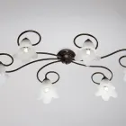 Vyrobeno v Itálii, skleněná a kovová lampa pro rafinované interiéry – Cometa Viadurini