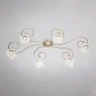 Vyrobeno v Itálii, skleněná a kovová lampa pro rafinované interiéry – Cometa Viadurini