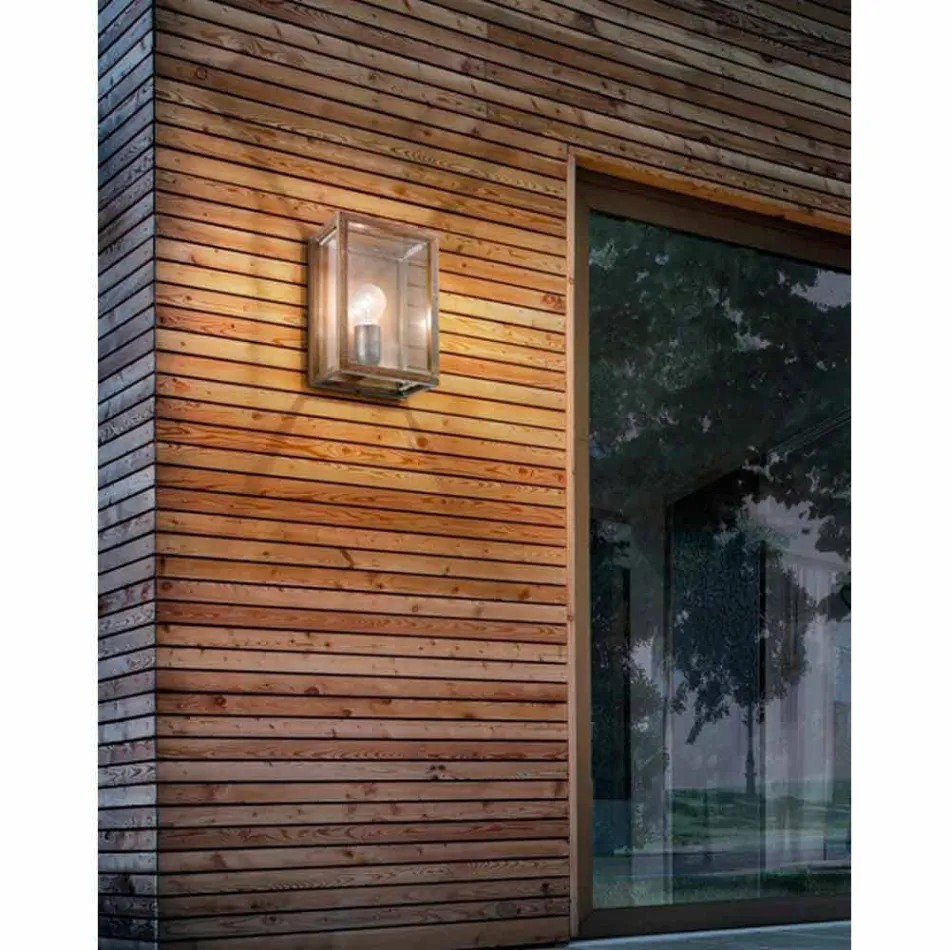 Průmyslová lampa z mosazi a skleněnou deskou Světlo Viadurini