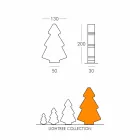 Vnitřní lampa stolu / podlahy Slide Vánoční strom Lightree vyrobený v Itálii Viadurini