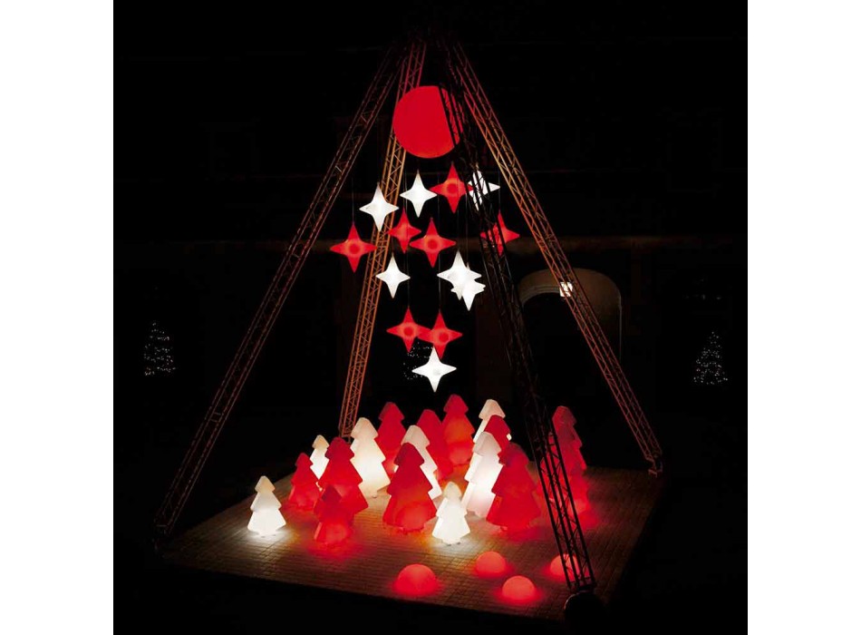 Vnitřní lampa stolu / podlahy Slide Vánoční strom Lightree vyrobený v Itálii Viadurini