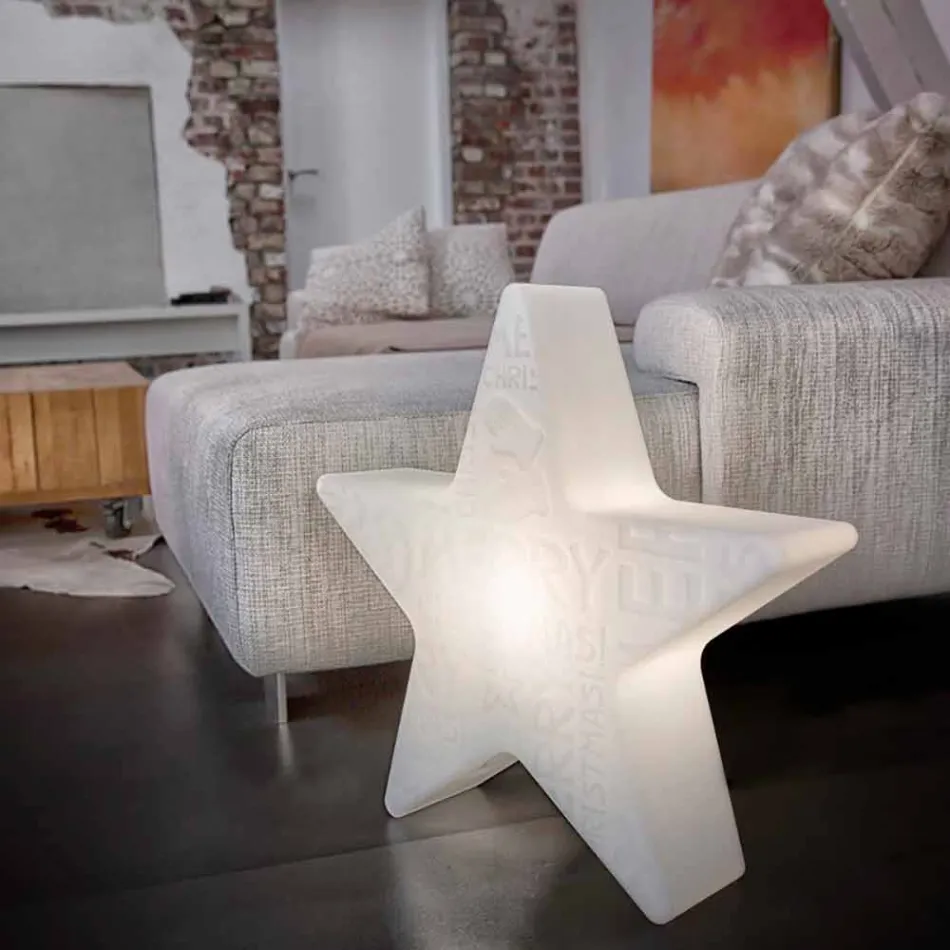 Vnitřní nebo venkovní bílá, červená nebo zelená LED, solární lampa nebo lampa E27 - Natalestar Viadurini