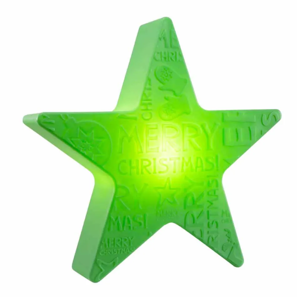 Vnitřní nebo venkovní bílá, červená nebo zelená LED, solární lampa nebo lampa E27 - Natalestar Viadurini