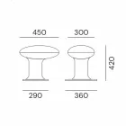 Led zahradní lampa v šedé nebo hnědé litinové designě - Bitta od Il Fanale Viadurini