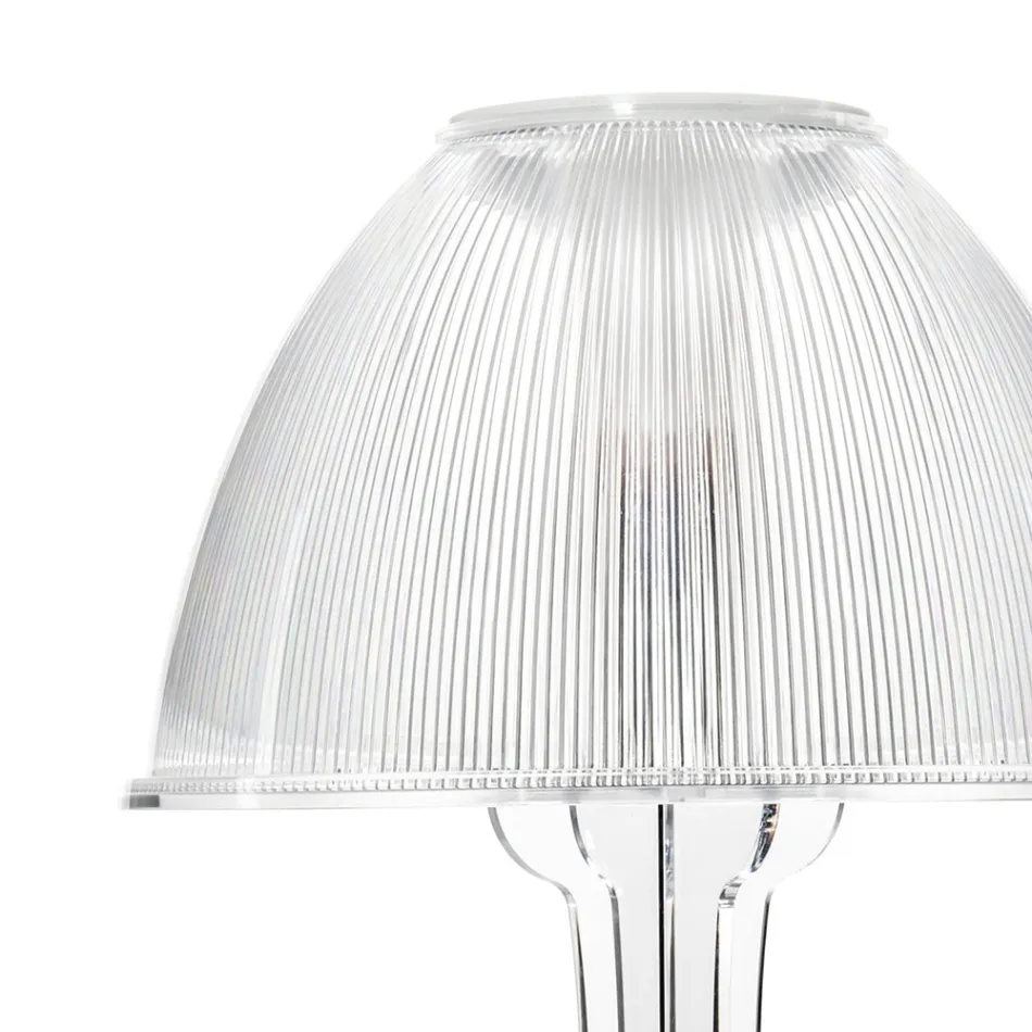 Led stolní lampa z průhledného plexiskla Made in Italy - Odette Viadurini