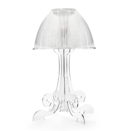 Led stolní lampa z průhledného plexiskla Made in Italy - Odette Viadurini
