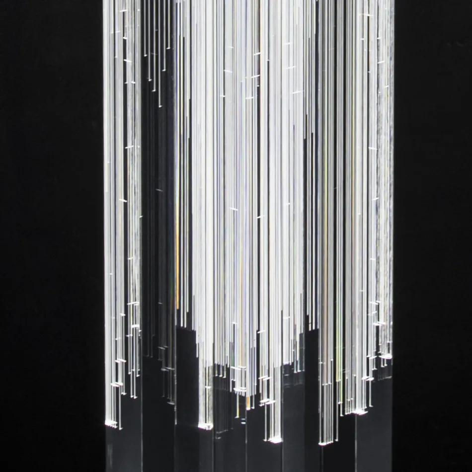 Led Crystal Stojací lampa Satin Akryl Design Triptych - Crystol Viadurini