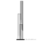 Led Crystal Stojací lampa Satin Akryl Design Triptych - Crystol Viadurini