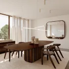 Moderní LED lampa z žebrovaného skla s exkluzivním designem vyrobená v Itálii - Lys Viadurini
