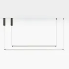 Moderní LED lampa z žebrovaného skla s exkluzivním designem vyrobená v Itálii - Lys Viadurini