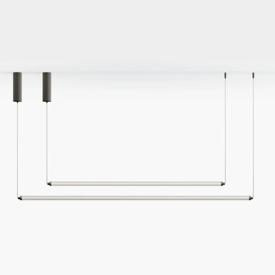 Moderní LED lampa z žebrovaného skla s exkluzivním designem vyrobená v Itálii - Lys Viadurini