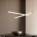 Moderní LED lampa z žebrovaného skla s exkluzivním designem vyrobená v Itálii - Lys